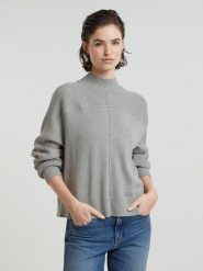 G-Star Sweter w kolorze szarym rozmiar: S. Szare swetry G-Star, s, bez wzorów, z kaszmiru, retro, bez ramiączek. Za 316.24 zł.