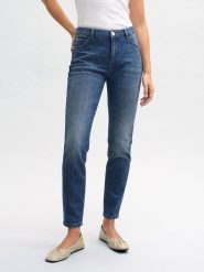 OPUS Dżinsy - Slim fit - w kolorze niebieskim rozmiar: 38/L30. Niebieskie jeansy Opus, l, z aplikacjami, ze skóry, klasyczne. Za 194.95 zł.