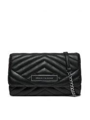 Armani Exchange Torebka 948481 4R742 00020 Czarny. Czarne kopertówki Armani Exchange, bez wzorów, ze skóry, wizytowe, bez dodatków. Za 459.99 zł.