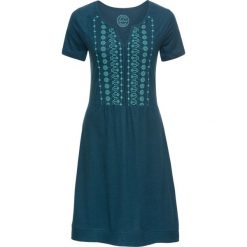 Sukienka shirtowa, krótki rękaw bonprix niebieskozielony morski. Sukienki marki Marie Zélie. Za 27.99 zł.