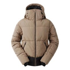 Damska kurtka narciarska z kapturem Dare 2B Glitz. Brązowe kurtki narciarskie Dare 2b, na zimę, bez wzorów, z puchu, z kapturem, narciarskie. Za 649.99 zł.