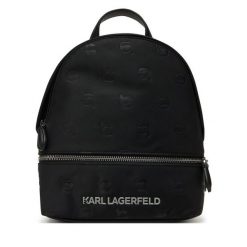 Plecak KARL LAGERFELD. Czarne plecaki KARL LAGERFELD, bez wzorów, bez dodatków. Za 559.99 zł.