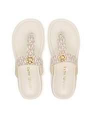 MICHAEL Michael Kors Japonki Koya Flip Flap 40R6KOFA2B Écru. Białe japonki MICHAEL Michael Kors, bez wzorów, ze skóry. Za 479.99 zł.