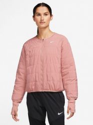 Nike Kurtka w kolorze jasnoróżowym do biegania rozmiar: L. Różowe kurtki do biegania Nike, l, bez wzorów, z materiału, bez kaptura, do biegania. Za 294.97 zł.