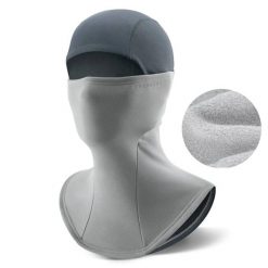 Kominiarka rowerowa, motocyklowa zimowa, komin, maska ROCKBROS. Szare szaliki i kominy ROCKBROS, na zimę, bez wzorów, z elastanu, sportowe. Za 34.99 zł.