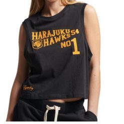 Koszulka turystyczna damska Superdry Vintage Collegiate Tank. Czerwone topy sportowe Superdry, s, bez wzorów, z bawełny. Za 101.00 zł.