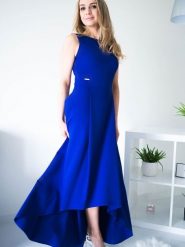 Sukienka Model Jennifer Chaber - Jersa. Sukienki Jersa, na co dzień, plus size, bez wzorów, eleganckie, bez kołnierzyka, plus size, bez ramiączek, maxi, dopasowane. Za 599.65 zł.