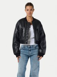Noisy May Kurtka z imitacji skóry Eileen 27032426 Czarny Relaxed Fit. Czarne kurtki Noisy May, xl, bez wzorów, ze skóry, bez kaptura. Za 199.99 zł.
