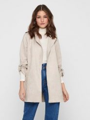 ONLY Płaszcz "Joline" w kolorze kremowym rozmiar: XL. Brązowe płaszcze ONLY, xl, bez wzorów, bez kaptura. Za 164.95 zł.