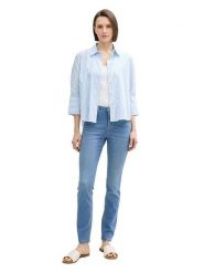 Tom Tailor Dżinsy - Skinny fit - w kolorze niebieskim rozmiar: W31/L32. Niebieskie jeansy Tom Tailor, l, bez wzorów, klasyczne, z podwyższonym stanem. Za 100.75 zł.