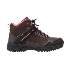 Buty Do Chodzenia Damskie Lyre Wodoodporne. Brązowe buty trekkingowe Trespass, z tkaniny, bez zapięcia. Za 268.99 zł.
