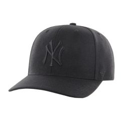 Czapka z daszkiem New York Yankees - Snapback - MVP Woolblend - Regulowana. Czarne czapki z daszkiem 47 Brand, bez wzorów, sportowe. Za 116.95 zł.