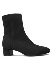 Balagan Botki BALAGAN-STAV CZARNY NUBUK Czarny. Czarne botki BALAGAN, bez wzorów, z nubiku, bez obcasa, na słupku, bez zapięcia. Za 639.99 zł.