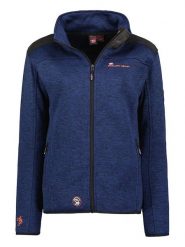 ANAPURNA Kurtka polarowa "Typo" w kolorze granatowym rozmiar: S. Niebieskie kurtki ANAPURNA, s, z aplikacjami, z polaru, bez kaptura. Za 113.99 zł.