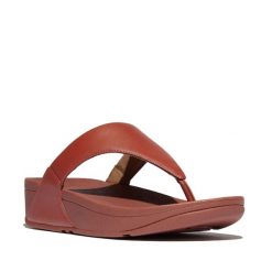 Sandały damskie z skórzanym noskiem FitFlop Lulu. Brązowe sandały FIT FLOP, bez wzorów, z materiału, klasyczne, bez obcasa, bez zapięcia. Za 452.50 zł.