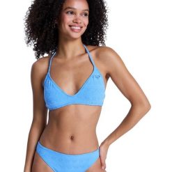 Trójkątny stanik bikini dla Kobiety PARADISE WAVE Niebieski. Niebieskie bikini Roxy, bez wzorów, z elastanu, sportowe. Za 169.99 zł.