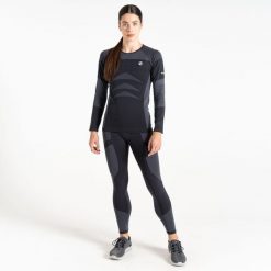 Bielizna termoaktywna damska legginsy In The Zone Dare 2b. Czarna bielizna termoaktywna damska Dare 2b, bez wzorów. W wyprzedaży za 108.00 zł.