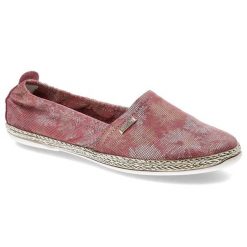Różowe Espadryle Lemar Damskie Wygodne Lekkie Buty. Czerwone baleriny Lemar, bez wzorów, ze skóry, eleganckie, bez obcasa. Za 149.00 zł.