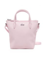 Lacoste Torebka NF2609PO Różowy. Czerwone torebki klasyczne Lacoste, bez wzorów, ze skóry, bez dodatków. Za 359.99 zł.