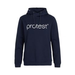 Damska klasyczna bluza z kapturem Protest. Niebieskie bluzy Protest, bez wzorów, z kapturem. Za 255.00 zł.