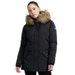Długa kurtka puchowa z kapturem damska Benlee Kimmeridge. Czarne kurtki BENLEE, na zimę, bez wzorów, z puchu, z kapturem. Za 513.00 zł.