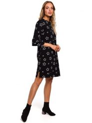 Made of emotion Sukienka w kolorze czarnym rozmiar: XXL. Czarne sukienki Made Of Emotion, na co dzień, xxl, bez wzorów, bez kołnierzyka, bez ramiączek, midi, proste. Za 119.12 zł.
