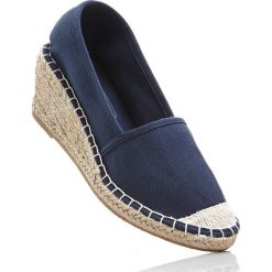 Espadryle na koturnie bonprix ciemnoniebieski. Czółenka marki bonprix. Za 69.99 zł.