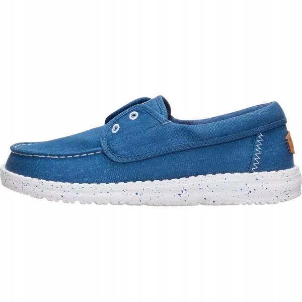 HEYDUDE Damskie Mokasyny Wendy Cru Stretch Canvas. Białe mokasyny Hey dude, bez wzorów, z materiału. Za 239.00 zł.