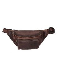 HIDE & STITCHES Skórzana saszetka w kolorze brązowym - 23 x 13 x 4 cm rozmiar: onesize. Brązowe nerki i saszetki HIDE & STITCHES, bez wzorów, z materiału, sportowe, bez dodatków. Za 117.99 zł.