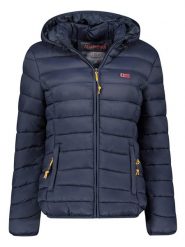 Geographical Norway Kurtka pikowana "Atikolor" w kolorze granatowym rozmiar: L. Niebieskie kurtki Geographical Norway, l, bez wzorów, bez kaptura. Za 130.99 zł.