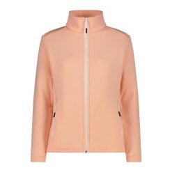 Damska rozciągliwa polarowa bluza z zamkiem CMP. Czerwone bluzy bez kaptura CMP, bez wzorów, z polaru, narciarskie. Za 330.95 zł.