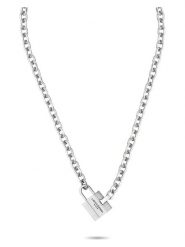 Liebeskind Naszyjnik z elementem ozdobnym - dł. 45 cm rozmiar: onesize. Szare naszyjniki Liebeskind, z materiału, ze stali. Za 244.22 zł.