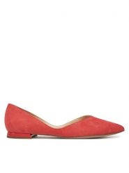 HÖGL Baleriny Basic 9-100012 Koralowy. Pomarańczowe baleriny Högl, bez wzorów, ze skóry, bez obcasa, bez zapięcia. Za 359.99 zł.