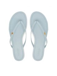 LAUREN RALPH LAUREN Japonki 802953931012 Niebieski jasny. Niebieskie japonki Lauren Ralph Lauren, bez wzorów, ze skóry. Za 379.99 zł.