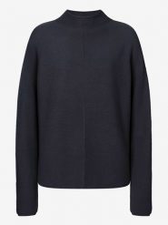 More & More Sweter w kolorze granatowym rozmiar: 40. Niebieskie swetry More & More, bez wzorów, ze splotem, bez ramiączek. Za 167.28 zł.
