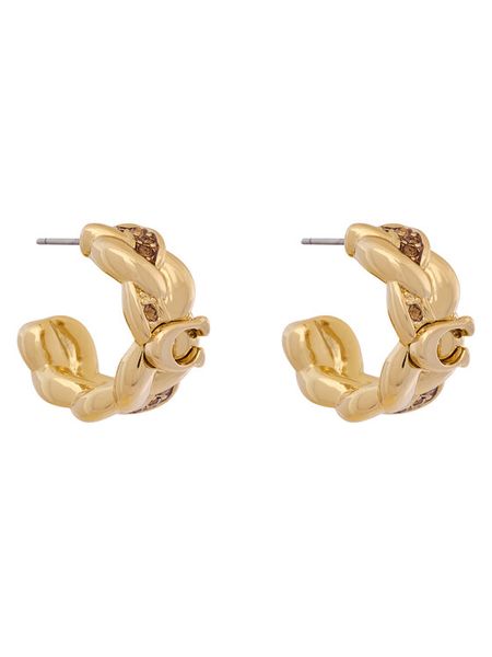 Coach Kolczyki 37557606 Złoty. Żółte kolczyki Coach, metalowe. Za 639.99 zł.