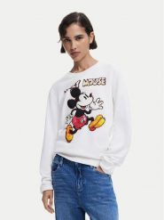 Desigual Bluza Avery Mickey 25SWSK45 Écru Regular Fit. Bluzy Desigual, m, bez wzorów, z bawełny, bez kaptura. Za 289.99 zł.