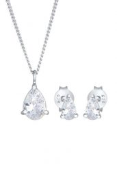 Elli Damskie kolczyki krople sztyfty z cyrkoniami w srebrze próby 925 Sterling Silver Zestawy 1 ct. Szare kolczyki Elli, z cyrkonią, srebrne. Za 314.79 zł.