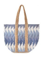 BLE Shopper bag w kolorze niebieskim - 40 x 31 cm rozmiar: onesize. Niebieskie shopper bag BLE, bez wzorów, z materiału, na ramię, bez dodatków. Za 89.67 zł.