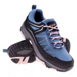 Buty Hi-Tec Dolmar Wp W 92800490049 niebieskie. Niebieskie buty trekkingowe z gumy, bez zapięcia. Za 306.87 zł.