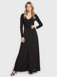 Blugirl Blumarine Sukienka wieczorowa RA3065 J6634 Czarny Slim Fit. Czarne sukienki Blugirl Blumarine, xs, bez wzorów, z syntetyku, wizytowe, bez kołnierzyka, bez ramiączek. Za 799.99 zł.
