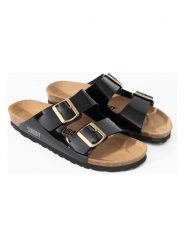 Sunbay Klapki "Trefle" w kolorze czarnym rozmiar: 42. Czarne klapki Sunbay, bez wzorów, klasyczne, z otwartym noskiem, bez obcasa, bez zapięcia. Za 108.99 zł.