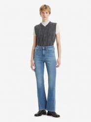 Levi's Dżinsy - Flare fit - w kolorze niebieskim rozmiar: W31/L32. Niebieskie jeansy Levi's, l, z aplikacjami, klasyczne, z podwyższonym stanem. Za 229.46 zł.