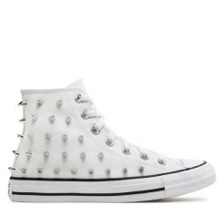 Trampki Converse. Białe trampki Converse, bez wzorów, retro, bez zapięcia. Za 379.99 zł.
