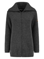 TRAVELIN' Kardigan "Nivala" w kolorze antracytowym rozmiar: M. Czarne swetry Travelin', m, bez wzorów, z wełny, bez ramiączek. Za 295.99 zł.