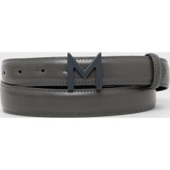Marella pasek skórzany damski kolor szary. Szare paski Marella, bez wzorów. Za 389.99 zł.