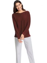 WITT WEIDEN Sweter w kolorze czerwonym rozmiar: 38. Czerwone swetry WITT WEIDEN, bez wzorów, ze splotem, bez ramiączek. Za 74.28 zł.