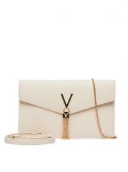 Valentino Torebka Luxe VBS9XJ17 Écru. Białe kopertówki Valentino, bez wzorów, ze skóry, wizytowe, bez dodatków. Za 439.99 zł.