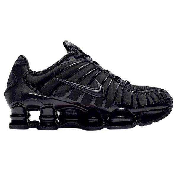Buty unisex treningowe Nike Shox TL czarne. Czarne buty treningowe Nike, bez wzorów, bez zapięcia. Za 679.99 zł.