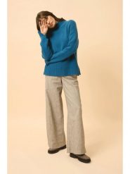 Just Cashmere Kaszmirowy sweter "Sullana" w kolorze niebieskim rozmiar: M. Niebieskie swetry Just Cashmere, m, bez wzorów, z kaszmiru, bez ramiączek. Za 1,196.99 zł.